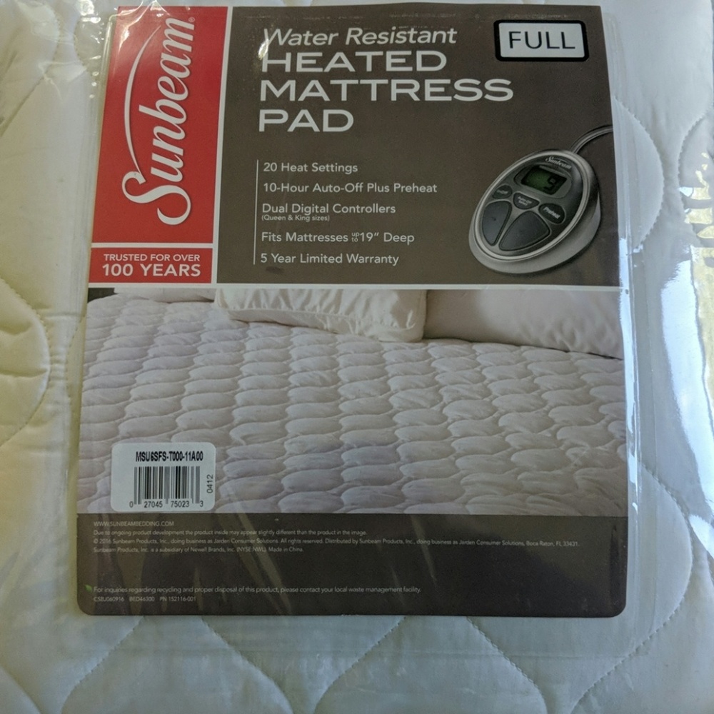 Heated mattress pad